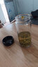 富光单层玻璃杯加厚大肚泡茶缸大容量透明圆形带盖防漏水杯 360ml俊雅款 实拍图