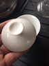 佳铖盖碗盖子 德化白瓷茶盖碗盖子盖碗茶杯盖子象牙白单盖子茶具零配 7.3cm盖碗盖子 实拍图