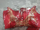 代代之家红色内衣套装女本命年结婚无钢圈性感小胸聚拢无痕内裤文胸罩  金皇妃套装红色 38-85B 实拍图