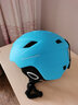 VOLOCOVER 专业滑雪头盔 一次成形 通风设计摩托 轮滑 安全 头盔带通风孔男女儿童单双板雪盔 蓝色 L 码（56-59） 根据头围选择尺码 实拍图