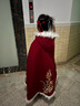 布恋猫女童加绒汉服带披风冬季女孩中国风古装新款3-12岁中大童拜年六一 玲珑汉服【加绒加厚】+斗篷 130 实拍图