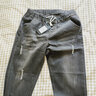 戈凡尔春秋季男士牛仔裤 宽松弹力潮流休闲哈伦裤修身小脚九分束脚裤 UK-928灰色 XL【(31-32码)体重120-140斤】 实拍图