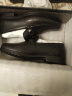 金利来（Goldlion）男鞋春秋新款商务休闲皮鞋羊皮套脚懒人鞋舒适男士软底四季皮鞋 羊皮黑色 39 实拍图