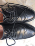 BEAUTODAY真皮乐福鞋女2025新款冬季布洛克德比鞋英伦风牛津鞋黑色小皮鞋子 经典黑 35 实拍图