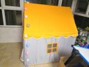 小斑鸠（little dove） 儿童帐篷室内游戏屋/男女孩公主房城堡/玩具屋节日生日礼物  (PVC杆)黄色(不含垫)灯+云+旗 实拍图