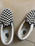 VANS范斯童鞋官方 Slip-On棋盘格亲子款舒适一脚蹬中大童帆布鞋 黑白棋盘格 34码 实测内长21cm 实拍图