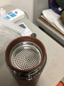 教师节礼物 宜兴紫砂内胆保温杯茶杯陶瓷带把男士办公喝茶大容量商务礼品杯子水杯定制LOGO刻字批发 红木纹 实拍图