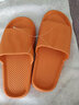 京寻开学季凉拖鞋女厚底夏季男家用浴室洗澡情侣家居拖鞋夏季外穿 软底橙色40-41（建议拍大一码） 实拍图