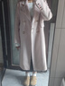 自巧（ZIQIAO）小个子正肩100%全羊毛双面呢大衣女2023冬季新款毛呢西装外套 樱草粉 （100%绵羊毛） XS (2码) 实拍图