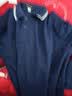 罗蒙（ROMON）中老年翻领长袖T恤衫男士秋冬新款商务休闲POLO打底衫上衣爸爸装 藏青色 【长袖】 L 170 （适合115-130斤） 实拍图