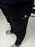 思凯乐（SCALER）速干裤男弹力透气直筒休闲运动长裤女F3514408 黑色-男 XL  实拍图