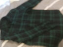 啄木鸟长袖衬衫男春秋季外套男士休闲上衣服男装青年潮流百搭格子衬衣男 CS1919墨绿格 XL 实拍图
