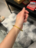 中国黄金（CHINA GOLD）足金999古法素圈传承光圈黄金手镯子送女朋友老婆生日情人节礼物 约9.2g圈口62号 实拍图