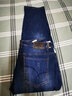 BORURZ冬季牛仔裤加绒加厚男宽松弹力小脚男士加肥加大码胖子潮流长裤子 蓝色(加绒) 38适合(180-190)斤 实拍图