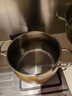 Momscook 不锈钢汤锅SUS304涨型锅浅烧锅炖汤锅复底20cm电磁炉燃气通用 汤锅【加厚升级钢】 20cm 实拍图