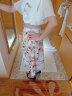 冰洋红2024新款连衣裙子夏天女装夏季碎花裙女士两件衣服小个子雪纺短袖 红色 L(建议102-115斤) 实拍图