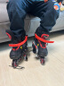 法拉利（Ferrari）轮滑鞋儿童溜冰鞋男女大童青少年成人旱冰鞋滑冰鞋速滑鞋黑色S码 实拍图