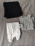 MUJI男式 无缝罗纹编织背心 2件装 内衣家居服 FA01CC3S 黑色 XL 实拍图