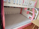 法莎亚  上下床实木儿童床上下铺成人高低床子母双层床男孩女孩多功能 【梯柜款】粉白色+长2.42米 下铺宽150cm上铺宽130cm 实拍图