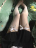 情趣丝袜蝴蝶结长筒渔网袜火辣透明白色黑惑可手撕 白丝袜 均码 实拍图