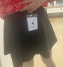 兰威费雷春秋冬季新款韩版半身裙A字裙蓬蓬裙女高腰裙百褶裙短裙子学生裙 黑色 M 实拍图
