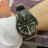汉米尔顿（Hamilton）汉密尔顿瑞士手表男机械表卡其海军系列蛙人防水夜光男表 绿NATO带绿色表圈40mm H82375961 实拍图