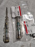 德力西电气（DELIXI ELECTRIC）电笔电工专用高亮彩光测电笔测断线智能感应通断验电试电笔 测电笔（2支装+剥线钳+6电池） 实拍图