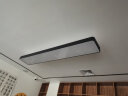 慧卓 办公室吊灯LED长方形长条灯工业风超市店铺商用照明简约现代吊线灯具工业风条形商超工程高亮款 黑色 180*30*6.5cm 82W 实拍图