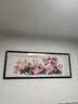 万叶居福（WanYeJu）纯手绘牡丹画花开富贵图新中式客厅装饰画国画挂画山水画字画壁画 花开富贵福满堂A【千层牡丹】 66*173CM红褐实木镜框 实拍图