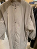 无印良品 MUJI 男女通用 不易沾水 立领大衣 无性别 男款女款 BDE16C1A 浅米色 XXS-XS 实拍图