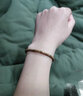 礼铭 檀木手链细小纤细绿檀手串小巧简约情侣首饰品七夕礼物送男女友 绿檀金珠手链 实拍图