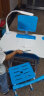 鑫乐澄 儿童学习桌书桌学生写字桌椅套装简约家用作业桌男女孩升降书桌 B70蓝涂鸦款+书架+宝 实拍图