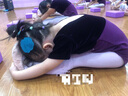 艾舞戈儿童舞蹈服秋冬季长袖小外套坎肩毛衣女孩跳舞上衣女童练功服披肩 紫色（弹力棉） M 实拍图