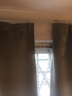 阿黎窗帘遮光成品窗帘布 遮阳窗帘 灰色挂钩式1.3米宽*1.5米高单片装 实拍图