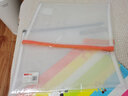 信发 TRNFA TN-2002-A4（橙色） EVA环保材质防水文件袋/方块透明拉链袋 六角网格资料袋/学生办公果冻系 实拍图