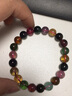 石传百世天然碧玺手串手链彩虹碧玺手串女士款生日七夕情人节礼物送女友 7A级碧玺手链9-9.5毫米单圈 实拍图