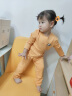 优奇【 德绒】儿童保暖内衣套装婴儿衣服秋冬宝宝贴身秋衣秋裤两件套 【德绒，双层护肚】黄色 73 实拍图