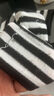 藤元井袜子女中筒袜黑白条纹英文长袜女士长筒袜秋冬季学生袜子 黑白条纹女中筒袜随机 1双 均码 实拍图