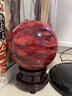 晶蕊世家天然熔炼红色水晶球摆件鸿运当头石英高温熔炼制作开业送礼家用 精选直径22厘米 实拍图