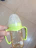 安配 安配贝亲宽口径奶瓶配件新生婴儿玻璃PPSU吸管手柄重力球通用 奶瓶吸管+手柄（绿色） 实拍图