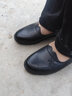 夜雨（NightRain）2026新款妈妈鞋真皮软底中年皮鞋春秋中老年女鞋单鞋防滑老人平底 黑色5520女单鞋 39 (245mm) 软底防滑 实拍图