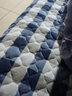 瑞娜美 加厚保暖法兰绒床垫软垫子冬天珊瑚绒0.9单人学生宿舍垫被 灰白格 150*200cm 实拍图