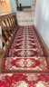 双喜临门 楼梯垫 踏步垫欧式实木楼梯垫免胶自粘吸水防滑地垫可水洗 900红色 26cm*65cm（加厚升级：免胶底+3厘米折边） 实拍图