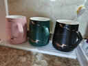 TENGTOO 情侣漱口杯陶瓷欧式北欧套装刷牙杯简约小清新洗漱杯 绿杯+粉杯+黑杯（含硅藻托） 实拍图
