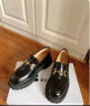 百丽乐福鞋女专柜同款黑色牛皮粗跟单鞋Z1R1DAA3 黑色 38 晒单实拍图