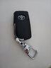 迪加伦 适用于 丰田 卡罗拉 雷凌 凯美瑞 汉兰达 锐志 汽车钥匙包 RAV4荣放钥匙套钥匙扣 改装 至尊黑(钥匙壳+钥匙扣) 雷凌双擎逸致普拉多霸道威驰致炫钥匙壳 插入式专用 实拍图
