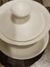 汉隶羊脂玉三才盖碗单个不烫手防烫德化白瓷茶杯功夫茶具陶瓷茶碗高档 实拍图