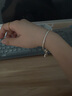 潘多拉（PANDORA）[618]硬糖手链925银柱形扣简约diy蛇骨链情侣款生日礼物送女友 硬糖手链 19CM(建议120-130斤) 实拍图