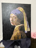 史历克 数字油画DIY世界大师名作合集1手工涂色画创意减压填色油画 少女（维米尔）FZ-1150 40*50cm 彩布(要自己涂色) 实拍图