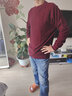 恒源祥羊毛衫男加厚100%纯羊毛冬季男士新年红色毛衣针织衫中青年男装 实拍图